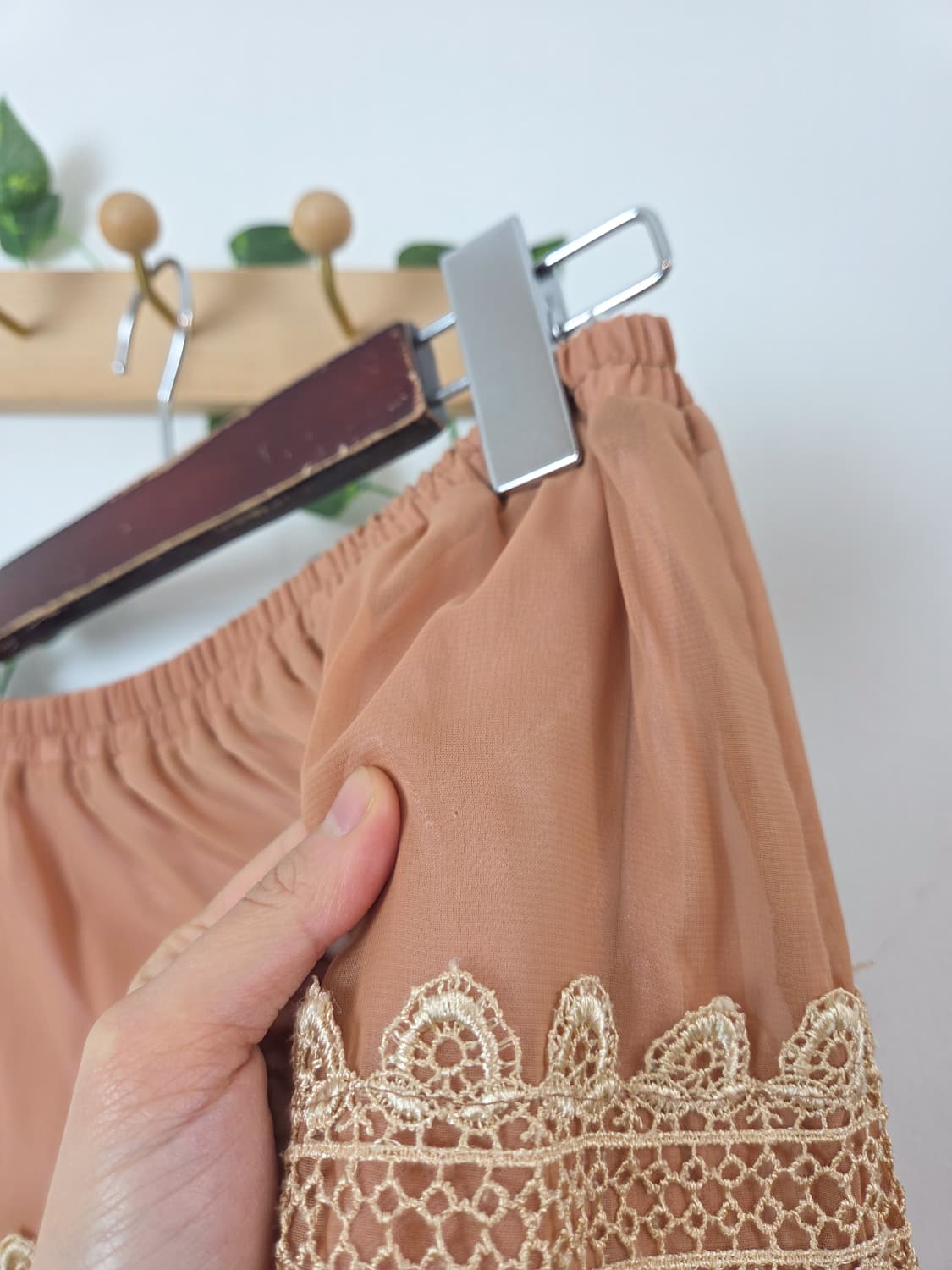 레이스 패치워크 스커트 상품이미지4