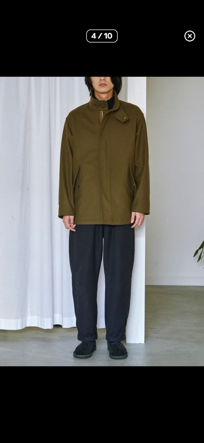 [2] COMOLI 코모리 16aw 네이비 펠튼 울 블루종 상품이미지9