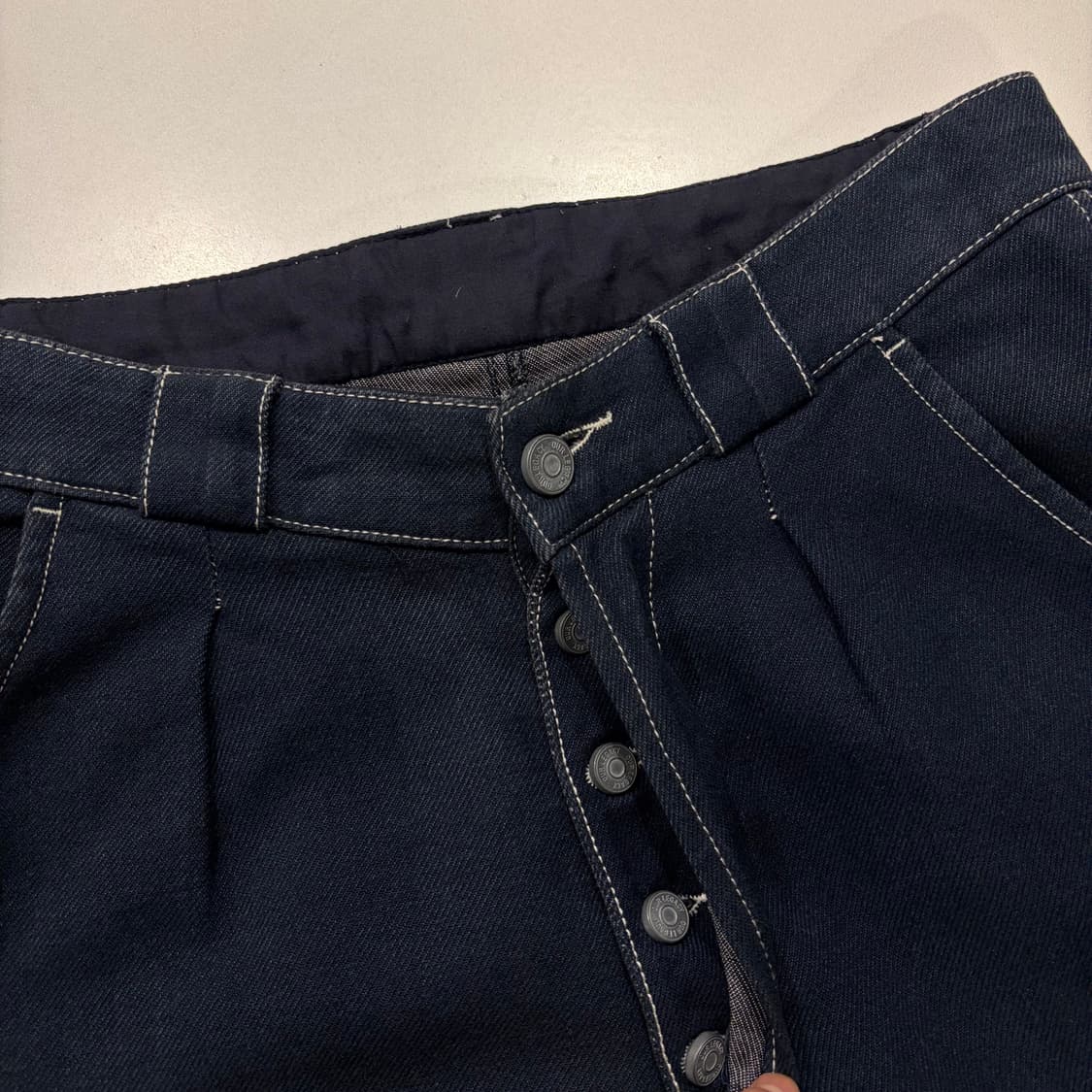 [44] 16ss 아워레가시 네이비 데님 바지 워크 팬츠 D571 상품이미지8