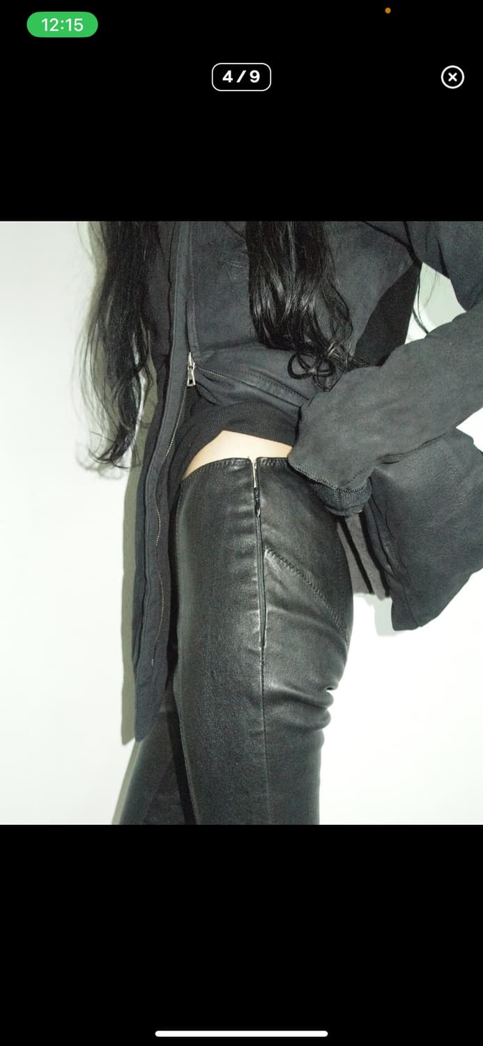 디스퀘어드2 아카이브 개더링 레더팬츠 상품이미지3