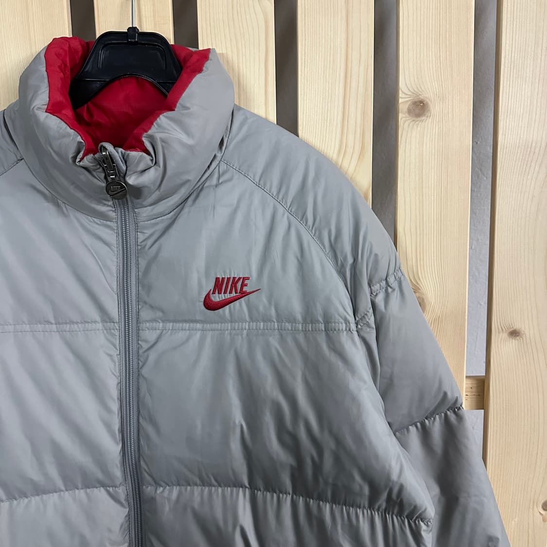 (M) 나이키 00s 리버시블 그레이 패딩 상품이미지4