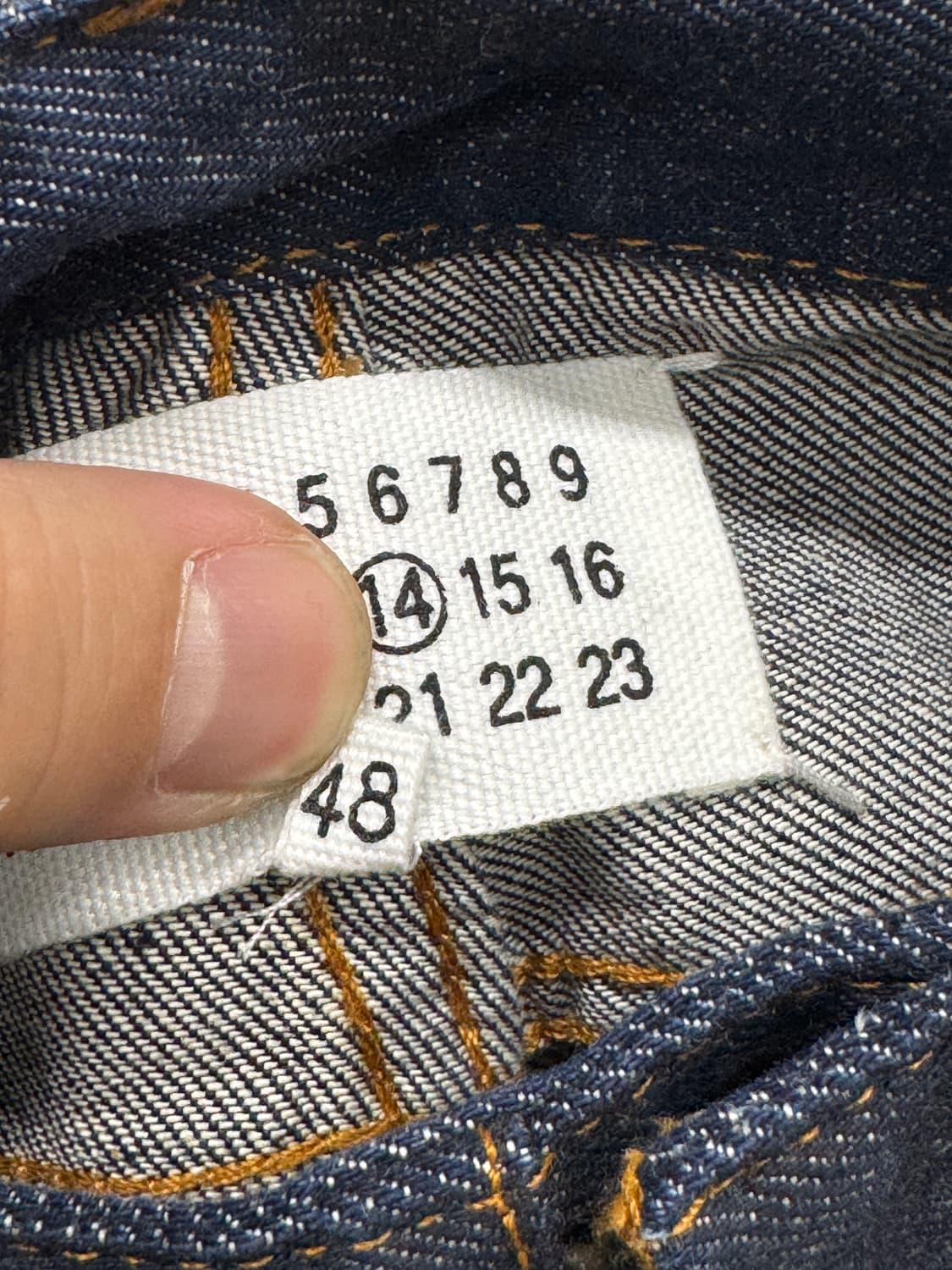 마르지엘라 스티치 데님팬츠 슬림핏 상품이미지3