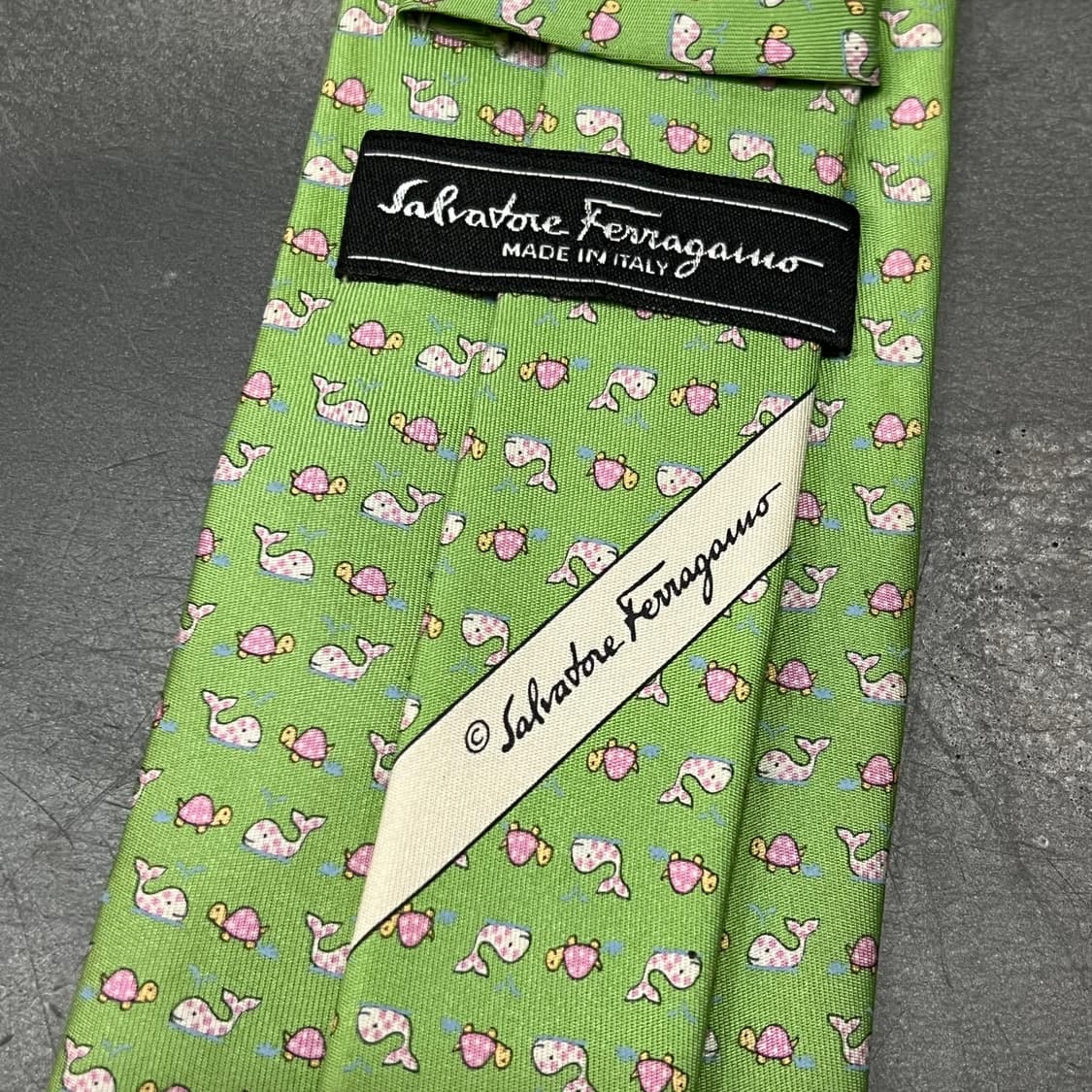  살바토레 페레가모 애니멀 패턴 실크 넥타이 y15101 상품이미지4