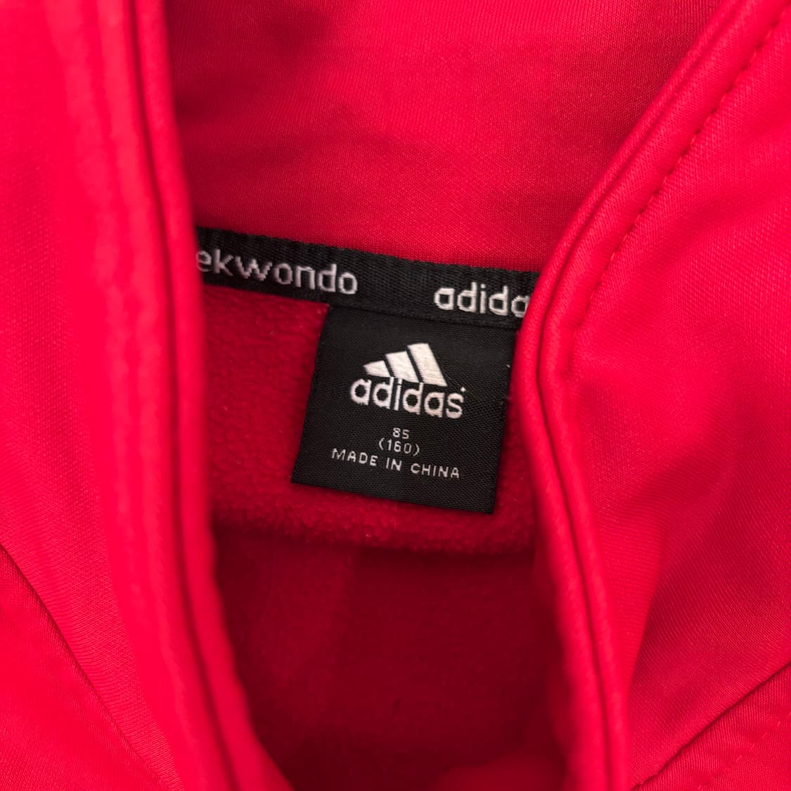 아디다스 스몰로고 레드 삼선 져지 상품이미지3