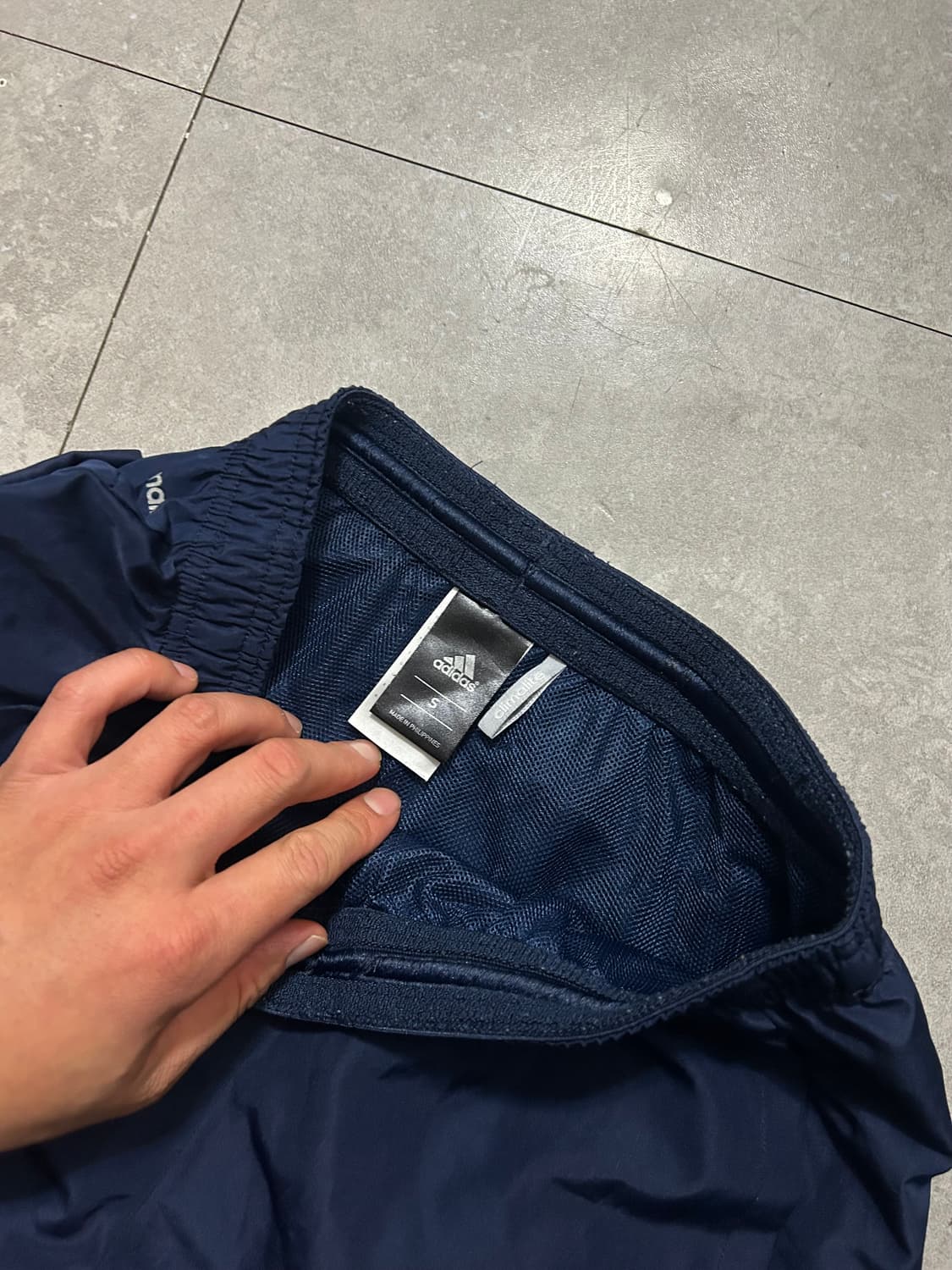 아디다스 네이비컬러 빈티지 나일론  트레이닝 팬츠  27인치   상품이미지8