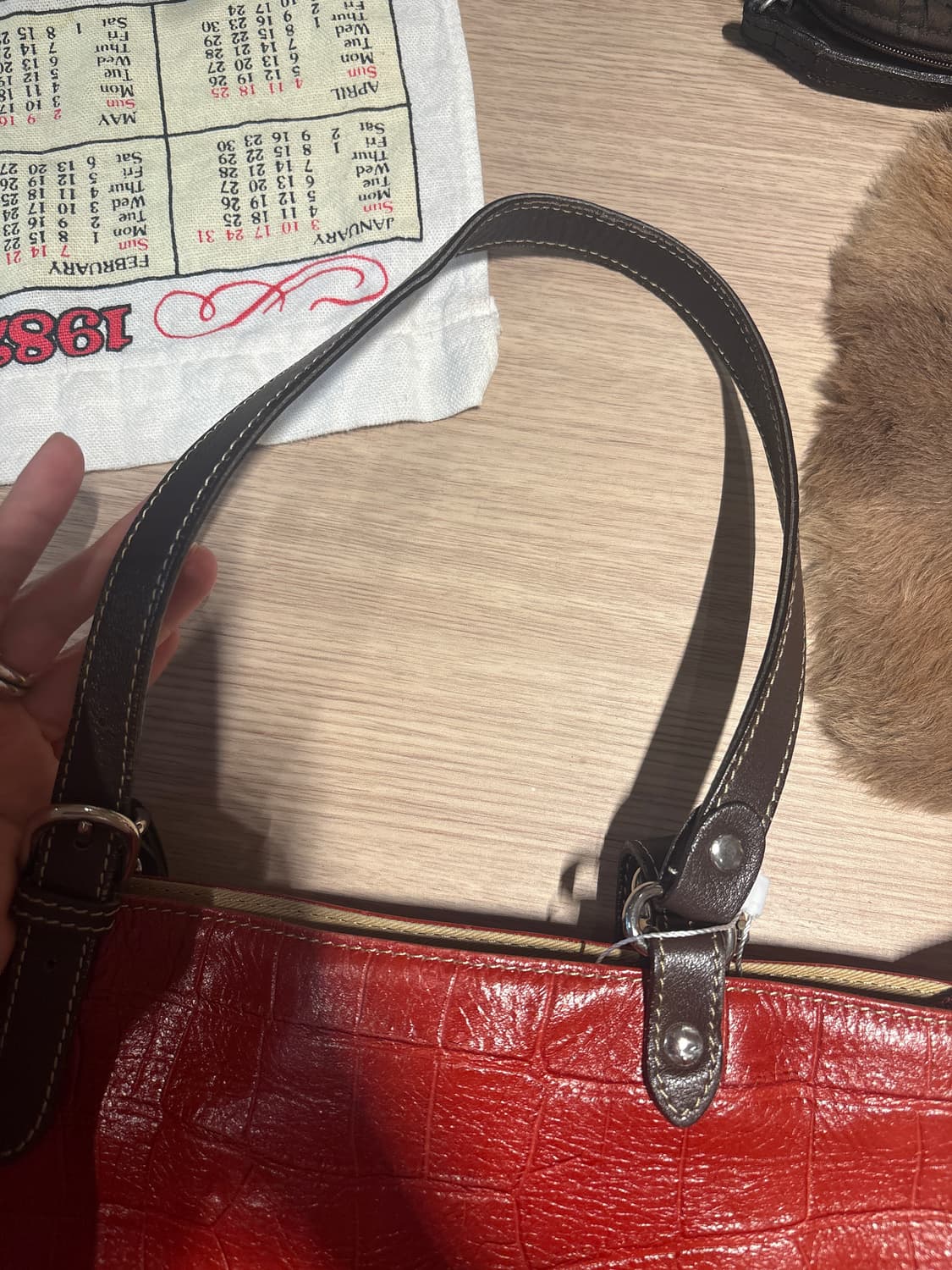 Crimson croc bag 상품이미지9
