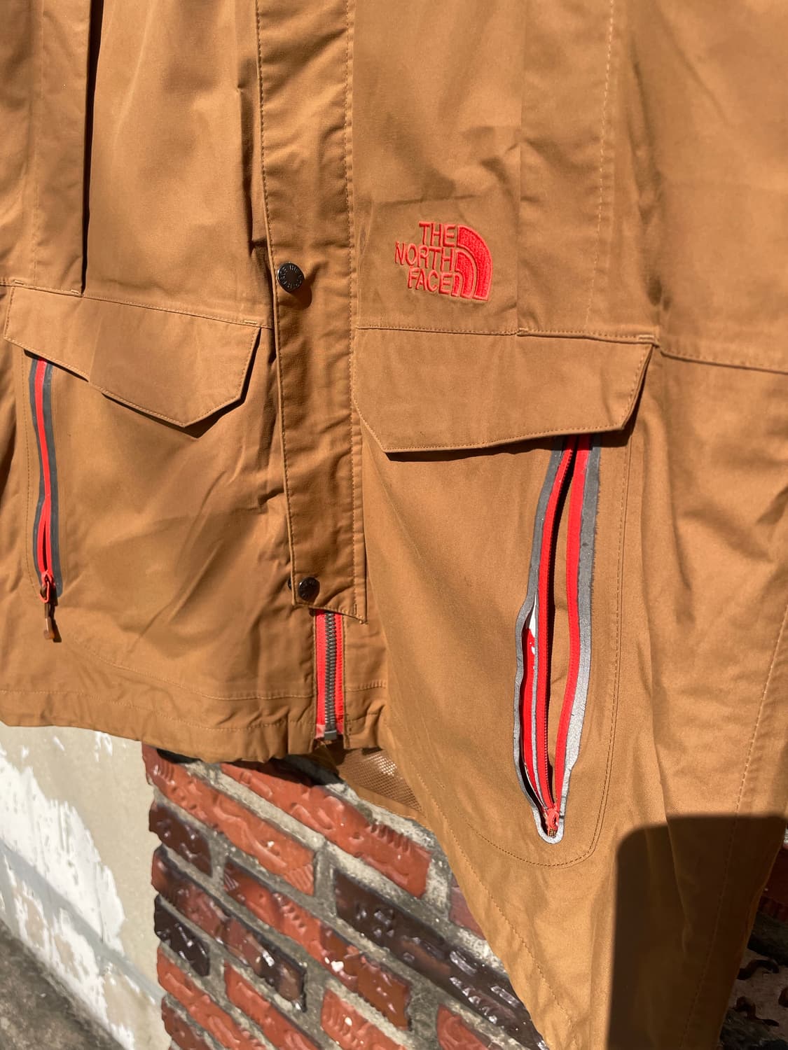 노스페이스 브라운 레더숄더 윈드브레이커 상품이미지5