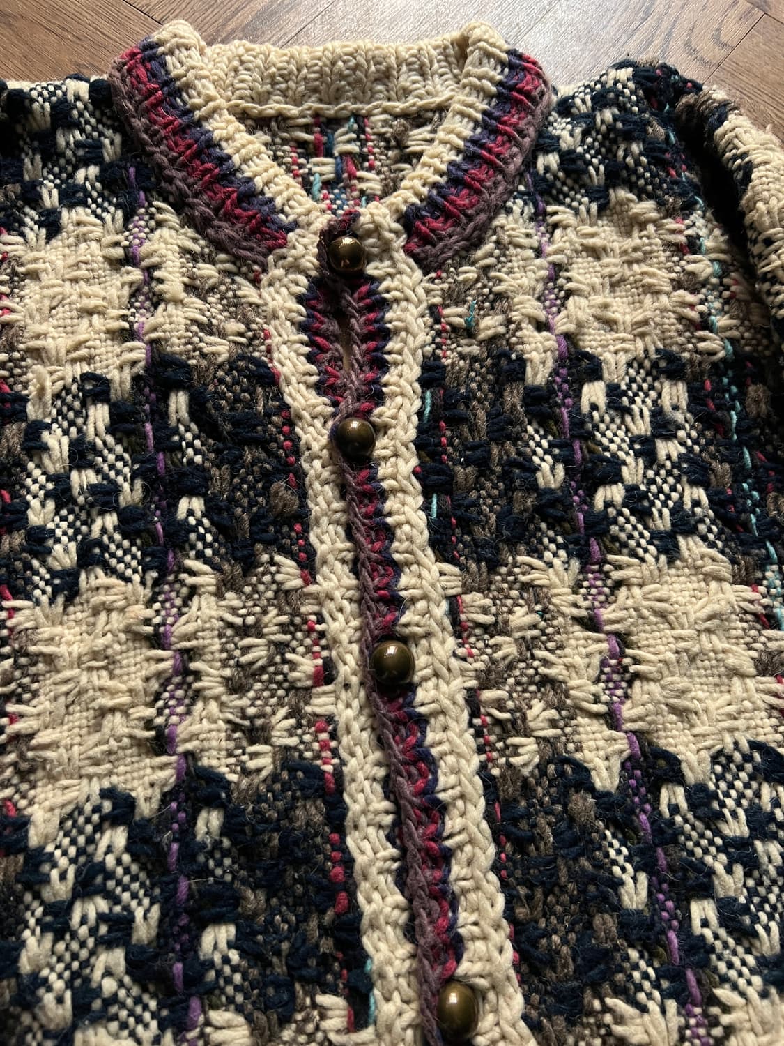 [L]90's 빈티지 핸드메이드 에콰도르 가디건 상품이미지3