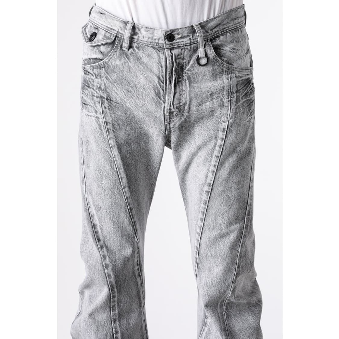 새상품 율리우스 12oz 트위스트 플레어데님 2사이즈 상품이미지5