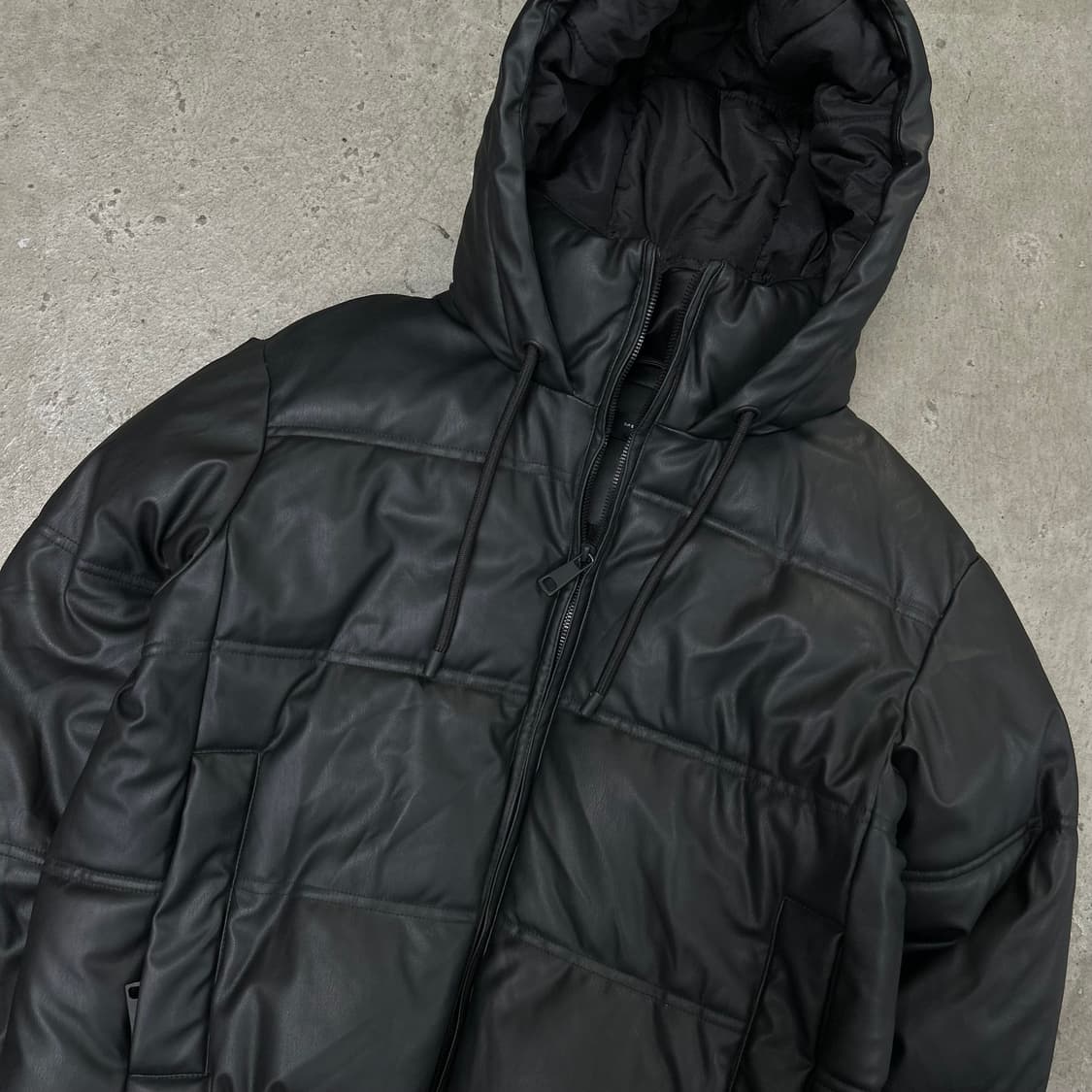 자라 레더 후드 패딩[1546] 상품이미지2