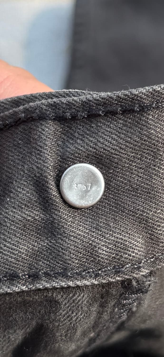 리바이스 505 흑청 38/34 화이트탭 상품이미지5