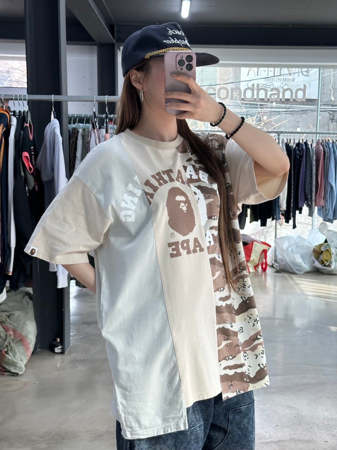 베이프 데저트 카모 사루 반팔티 상품이미지1