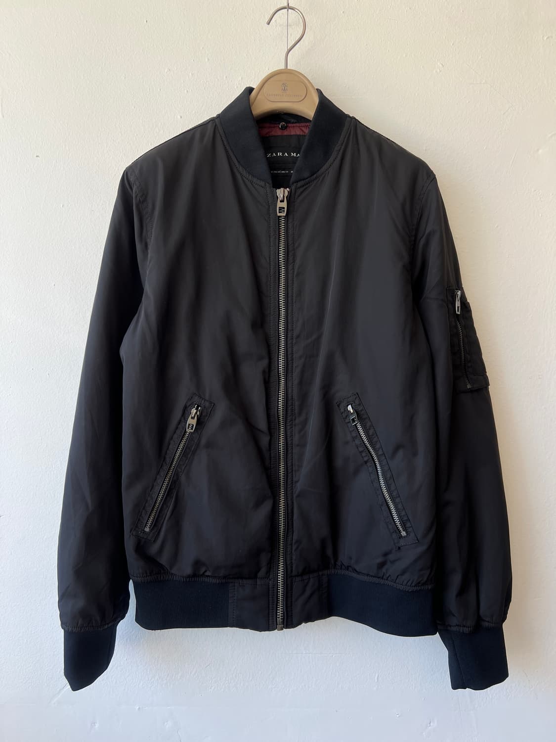 자라 남성 블랙 블루종점퍼 간절기패딩점퍼 상품이미지2