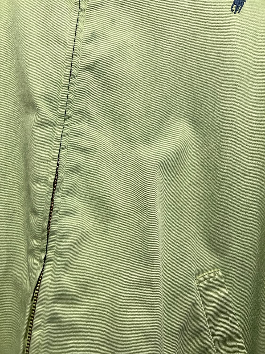 [M]90's 폴로 랄프로렌 그린 가먼트다잉 코튼 드리즐러 자켓 상품이미지3