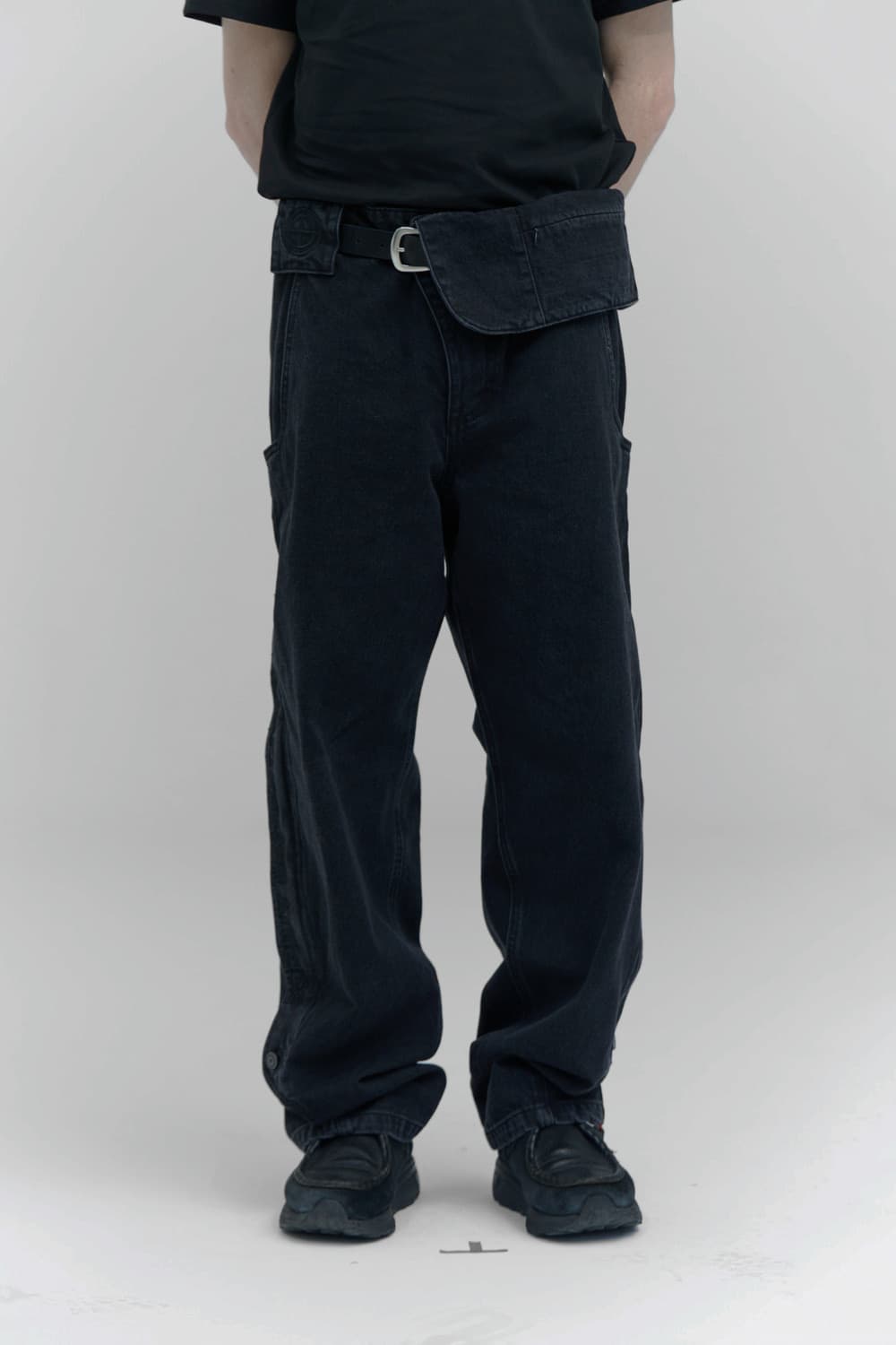 MPa SINGLE WAIST POCKET PANTS (BLACK) M 상품이미지4