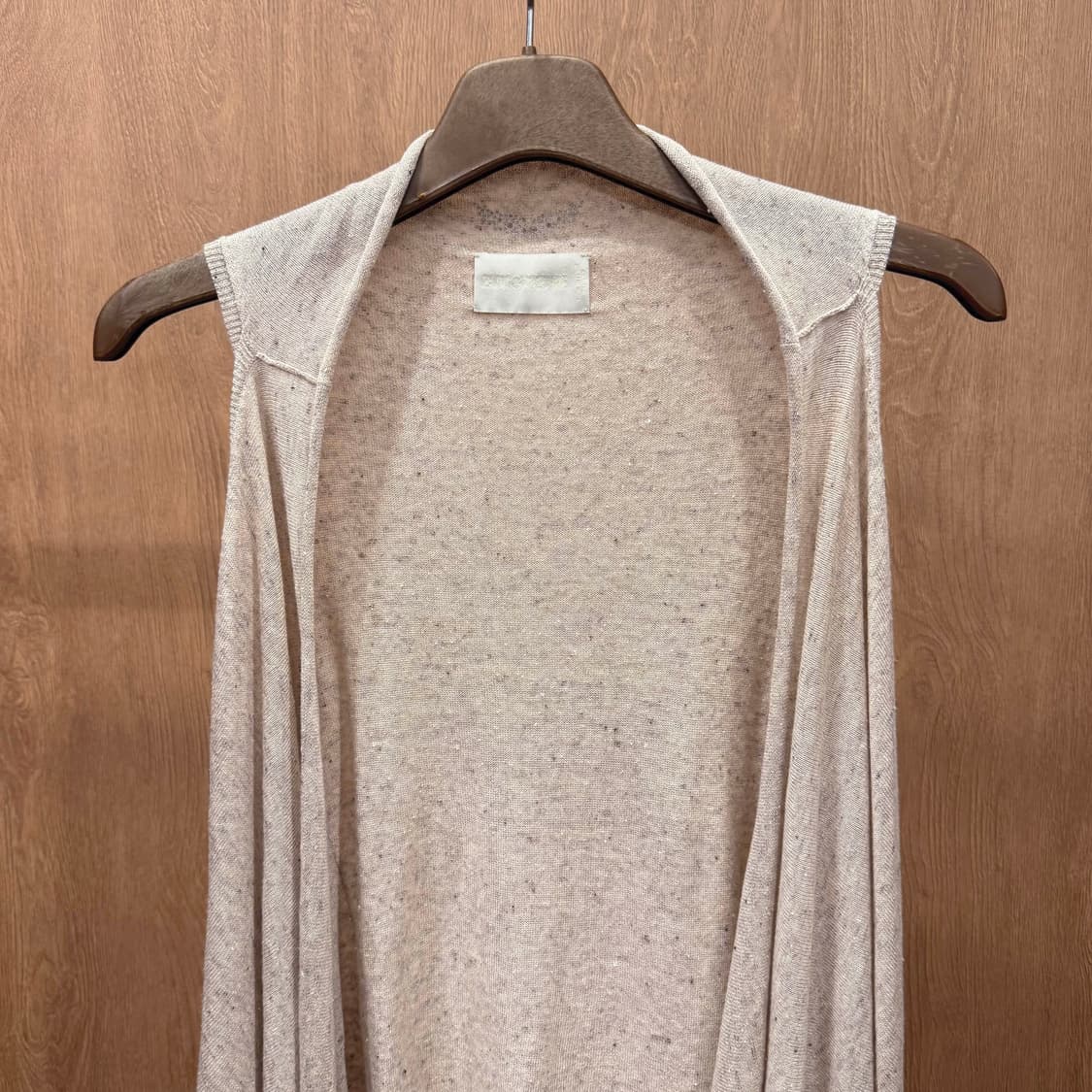 쟈딕 앤 볼테르 드레이프 숄 카라 롱 베스트 니트 가디건 멜란지 상품이미지4