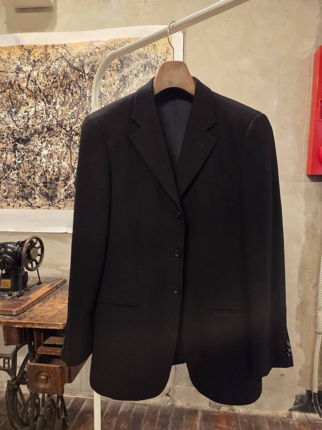 아르마니 꼴레지오니 블랙 테일러드자켓 상품이미지8