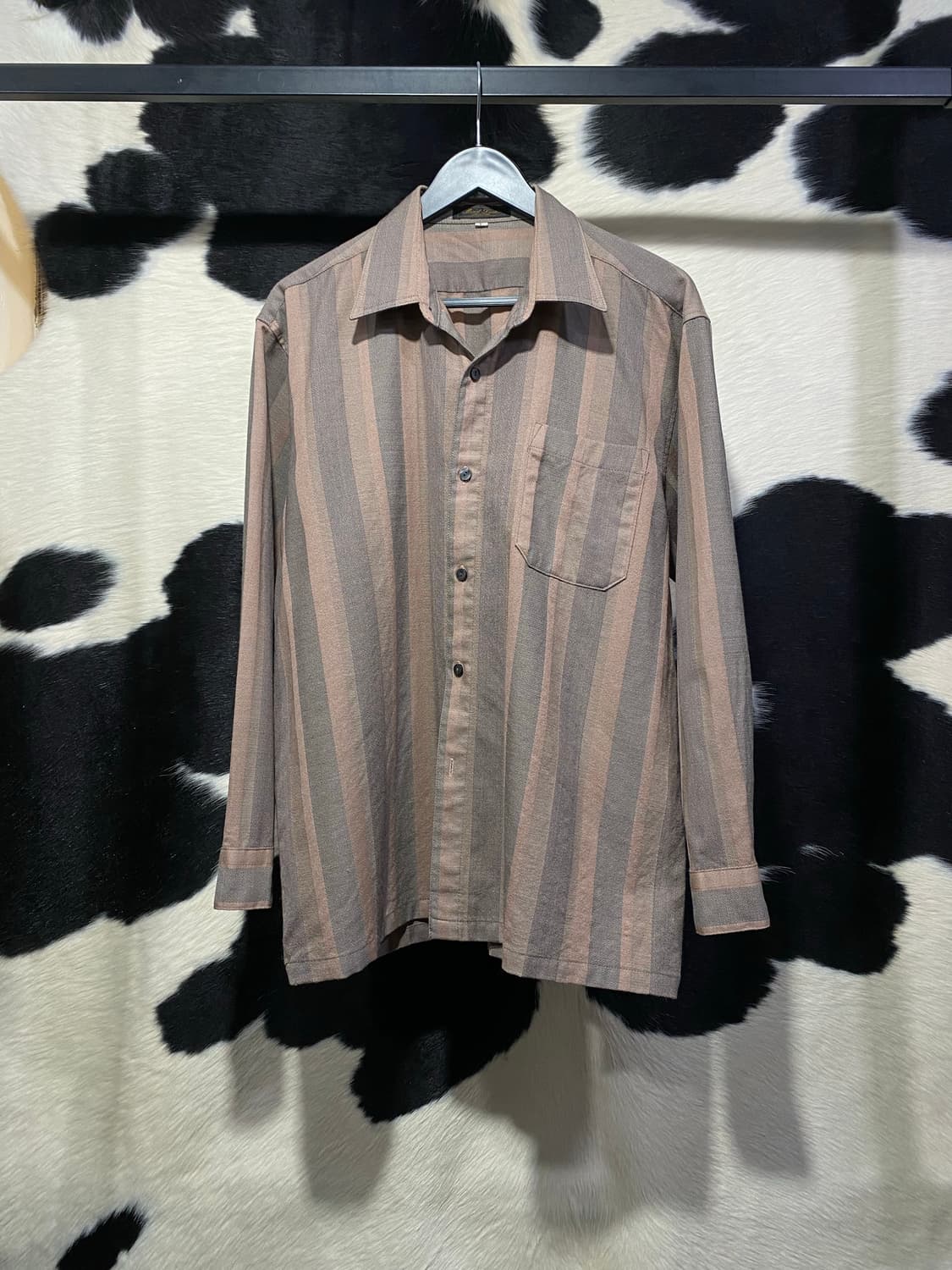 Mind luck 스트라이프 오버핏 셔츠 상품이미지2