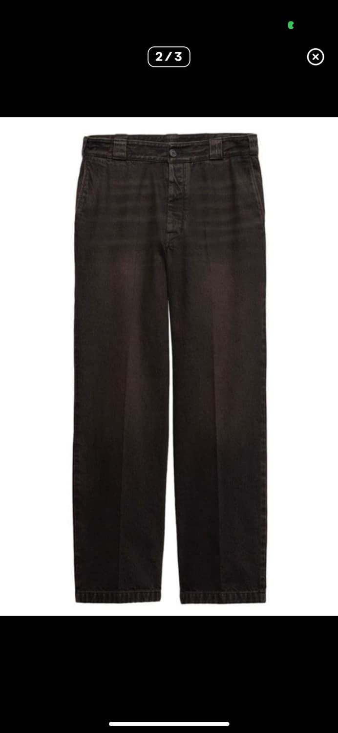 프라다 브라운 삼각로고 팬츠 52 상품이미지2