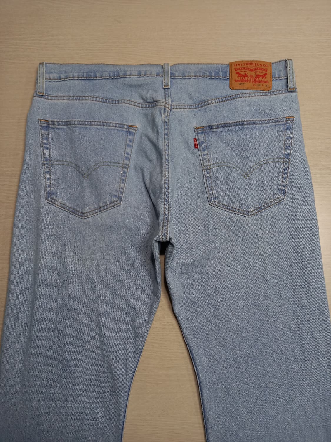 37 리바이스502 워싱 스판 슬림일자진 연청 37-142 상품이미지4