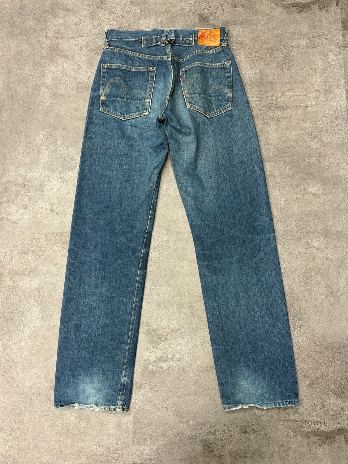 90s Evisu 초기형 evis 2504xx 신치백 셀비지 데님팬츠 상품이미지3