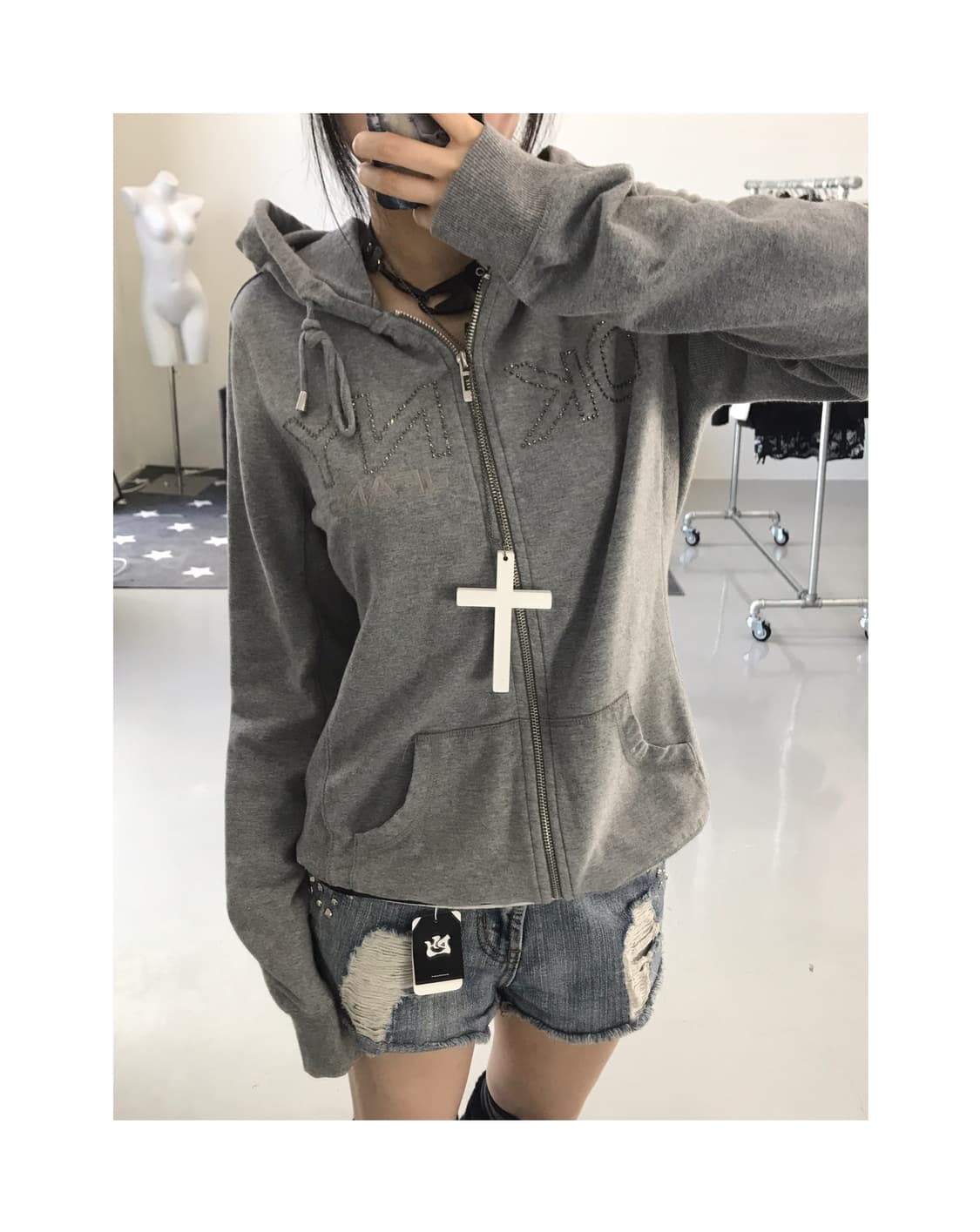 Dkny Cubic Zip Up Hoodies 상품이미지1
