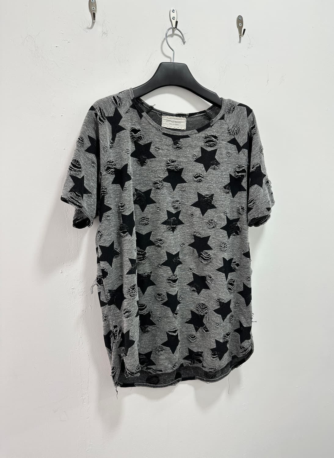 Vintage distressed star printing tee 상품이미지2