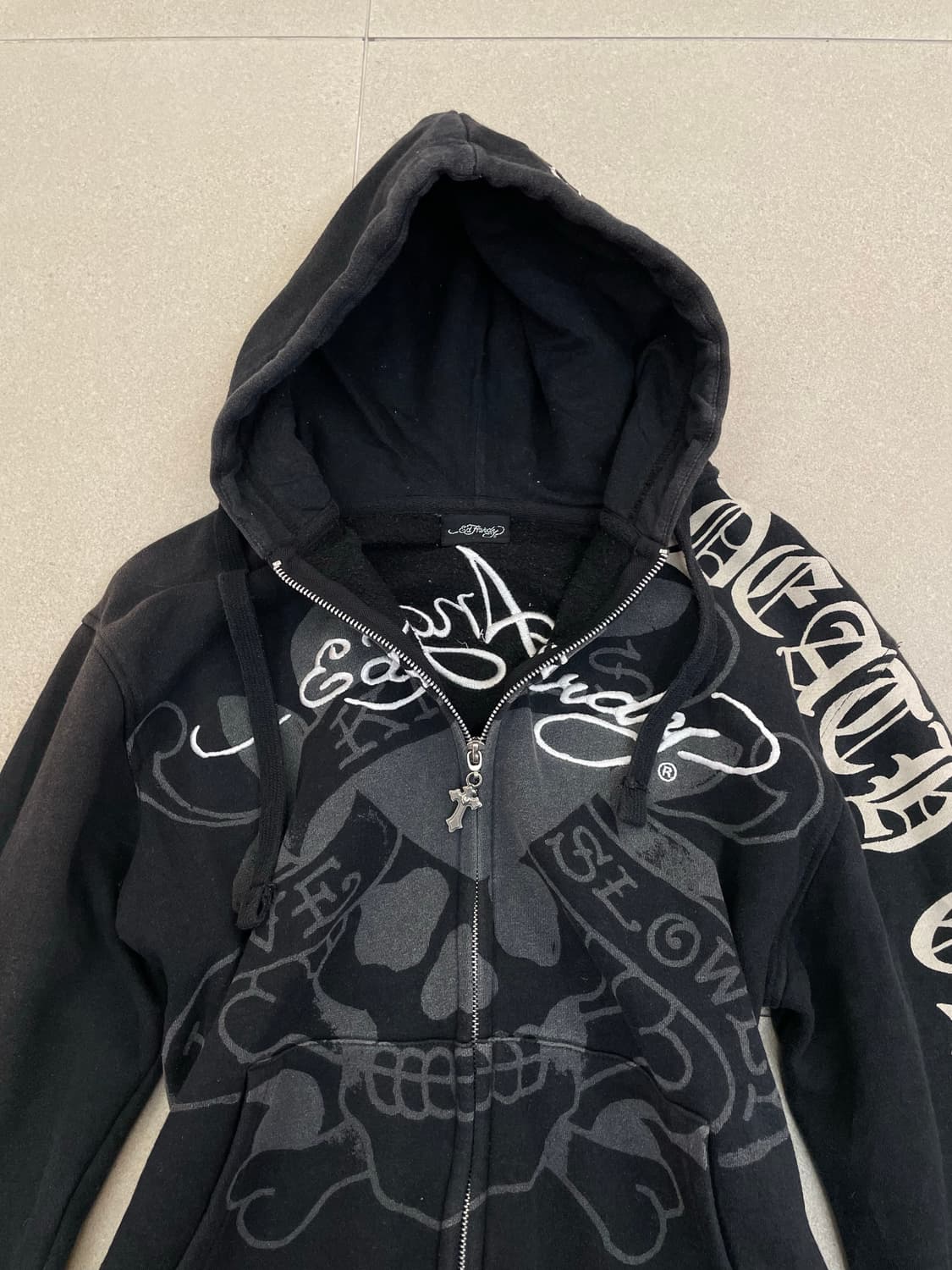 에드하디 자수 프린팅 후드집업 상품이미지2