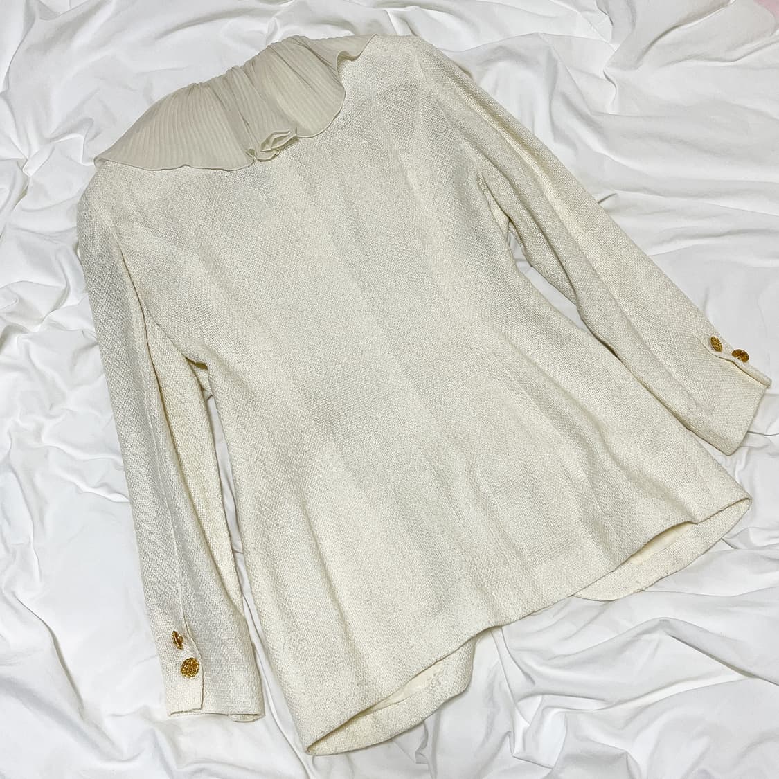 빈티지 ) 화이트 프릴 자켓 상품이미지5