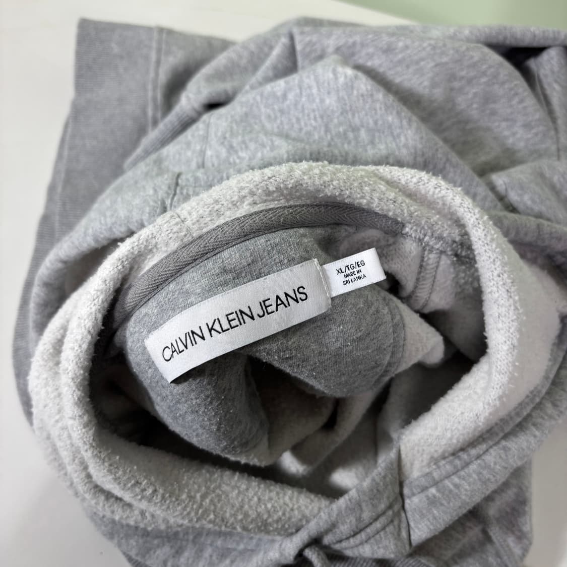 XL 캘빈클라인 CK 빅로고 후드티 상품이미지4