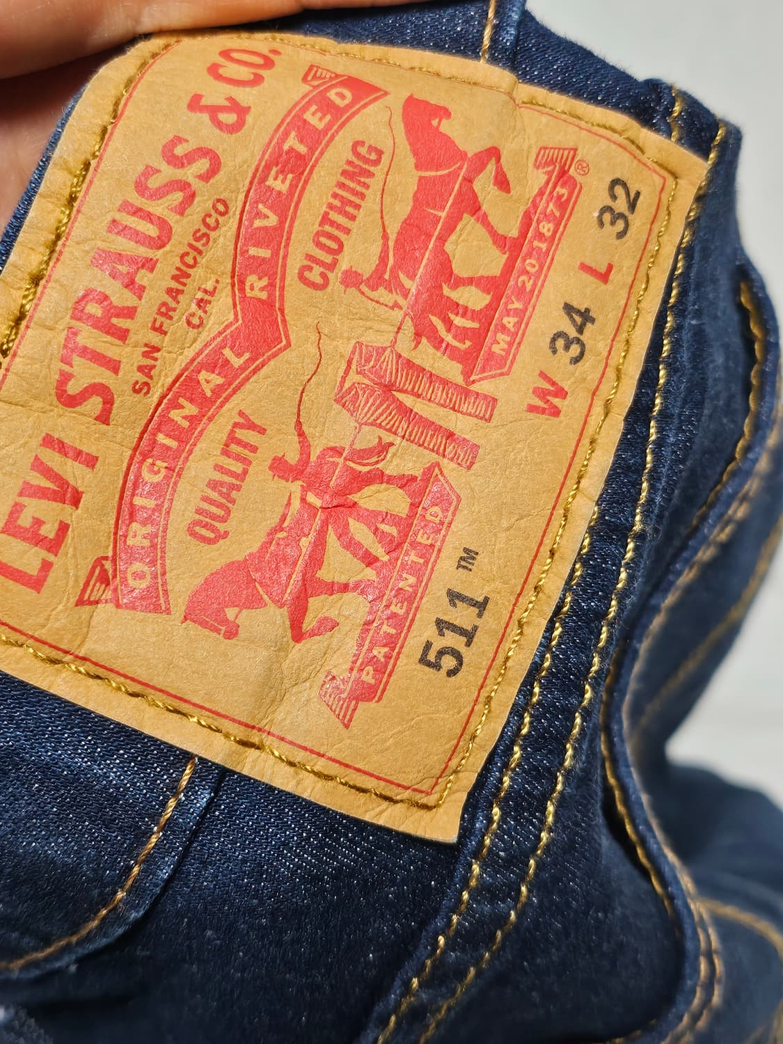 리바이스 511 데님 팬츠 32-34 상품이미지4