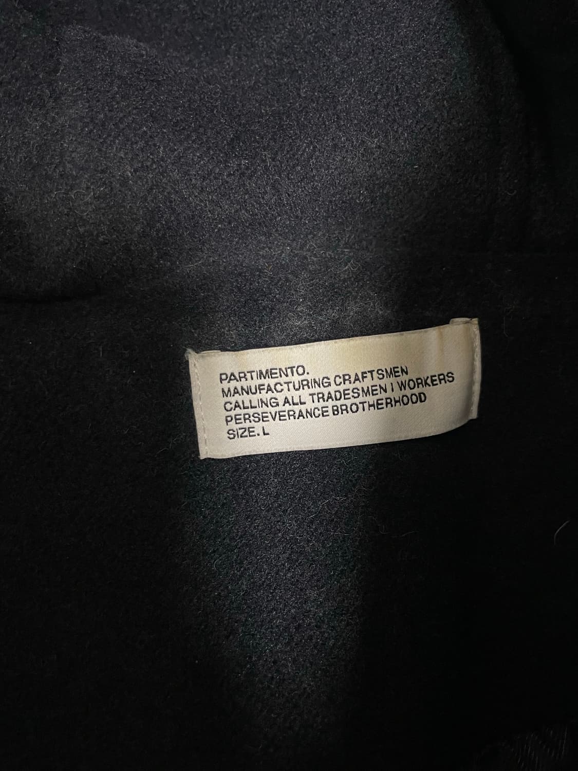 파르티멘토 더플 롱코트 네이비 상품이미지5