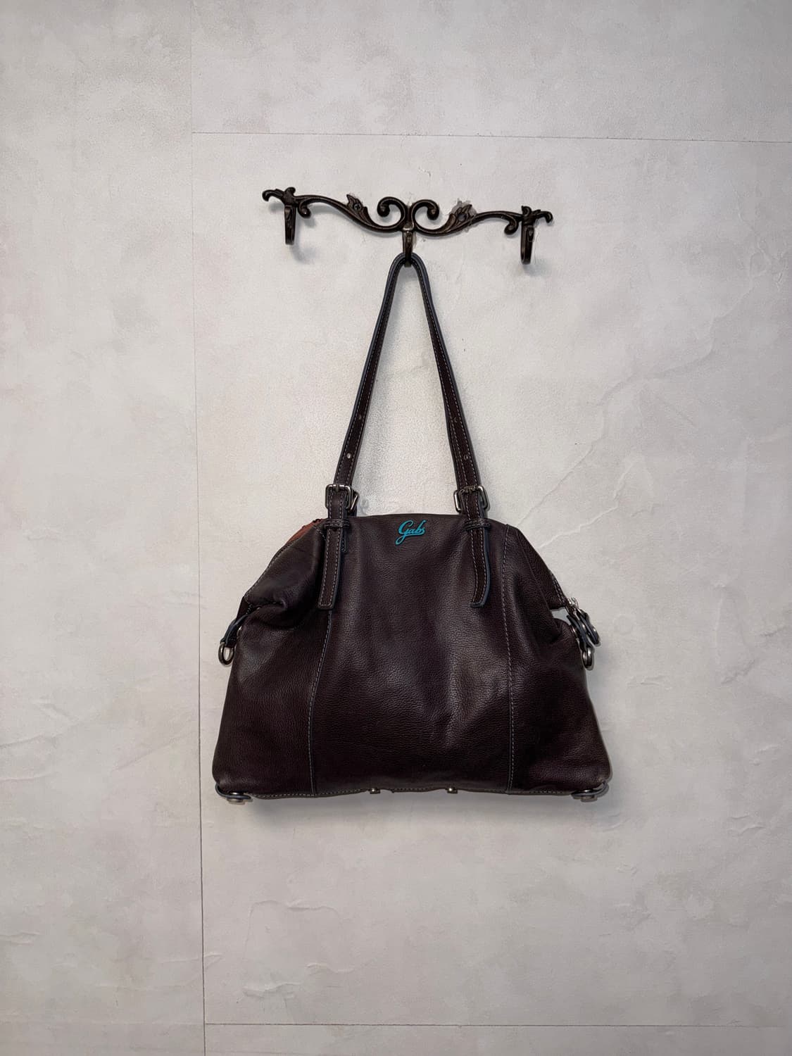 GABS pink brown stitch shoulder bag 상품이미지4