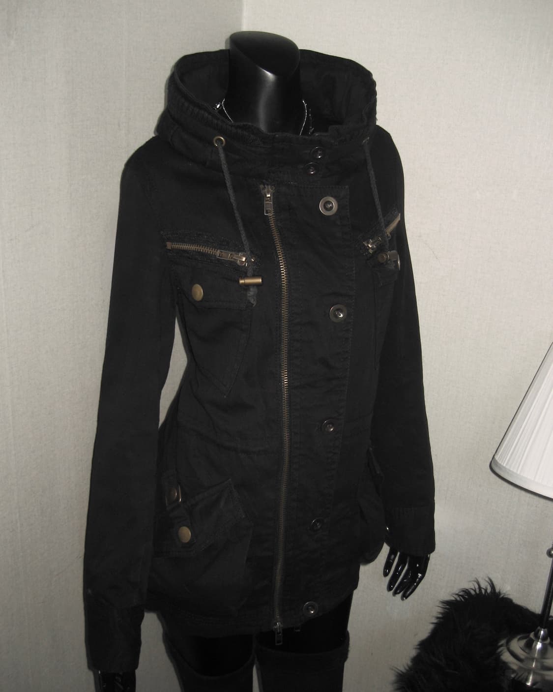 INGNI 잉그니 하이넥 투지퍼 집업 오네갸루 펑크 상품이미지2