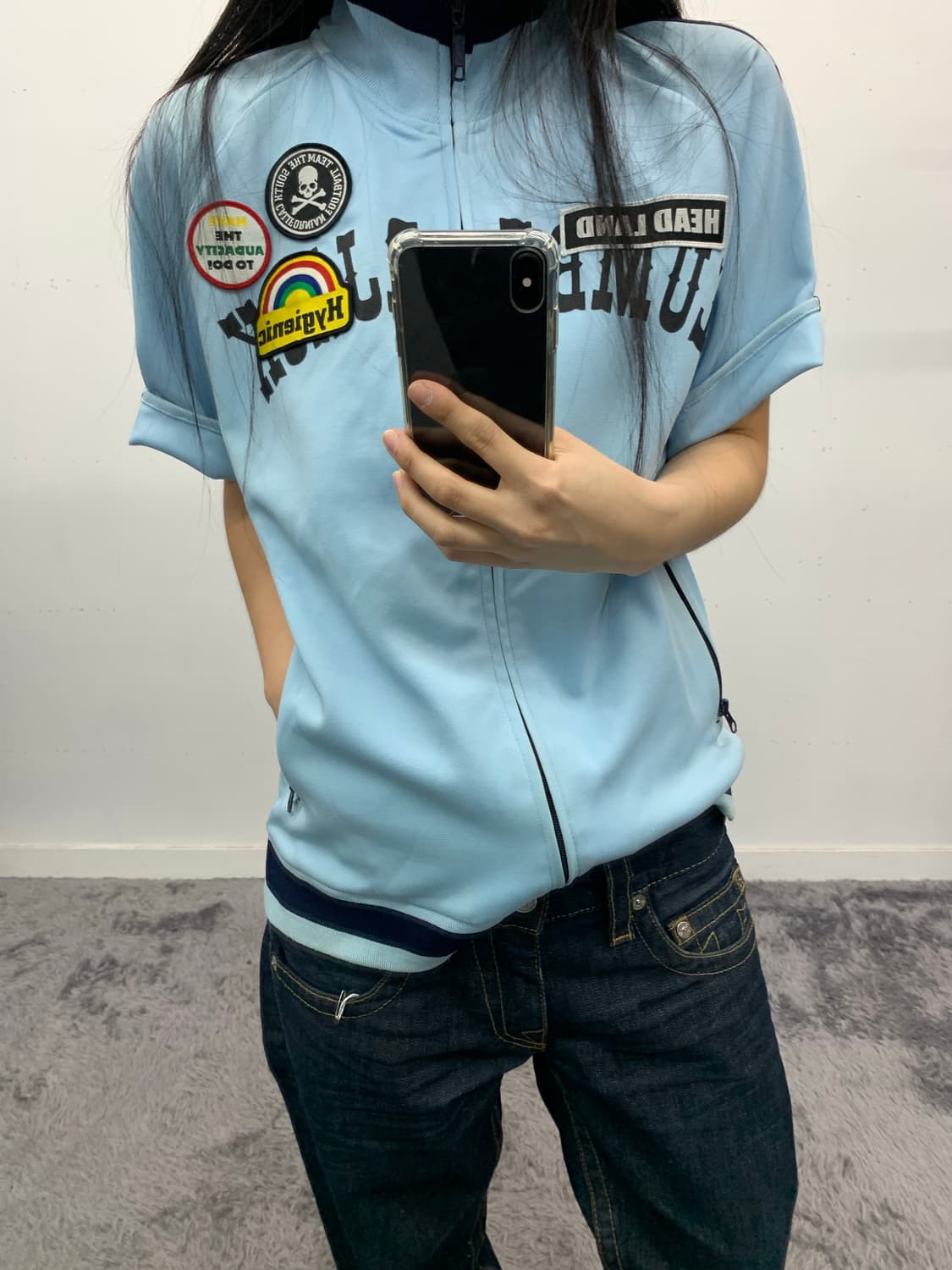 Free beat 소라 패치 반팔 져지 상품이미지1