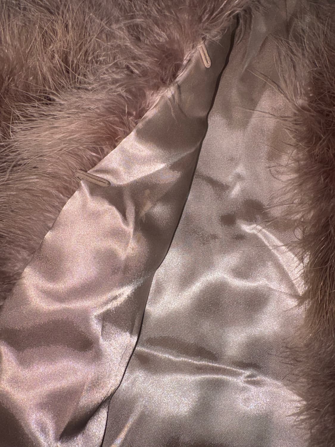 빈티지 타조 퍼 베스트 상품이미지2