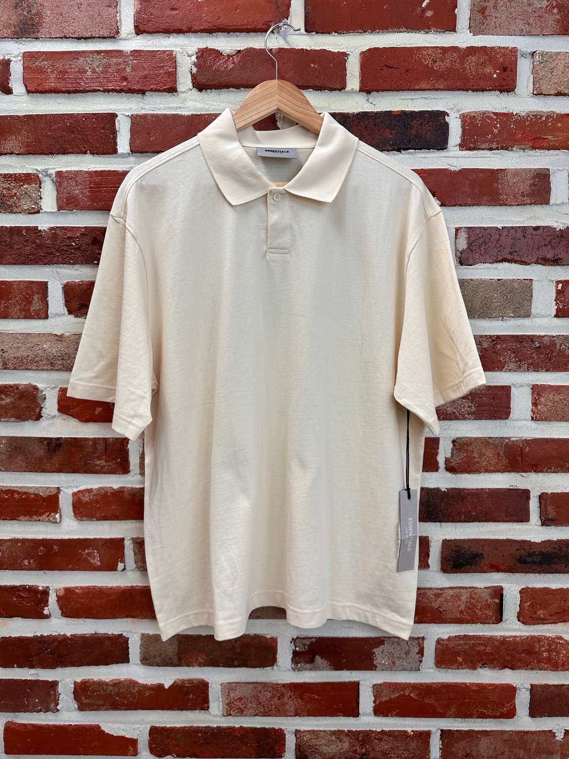 (S)피어오브갓 에센셜 21SS 숏슬리브 폴로 크림 새상품 상품이미지5