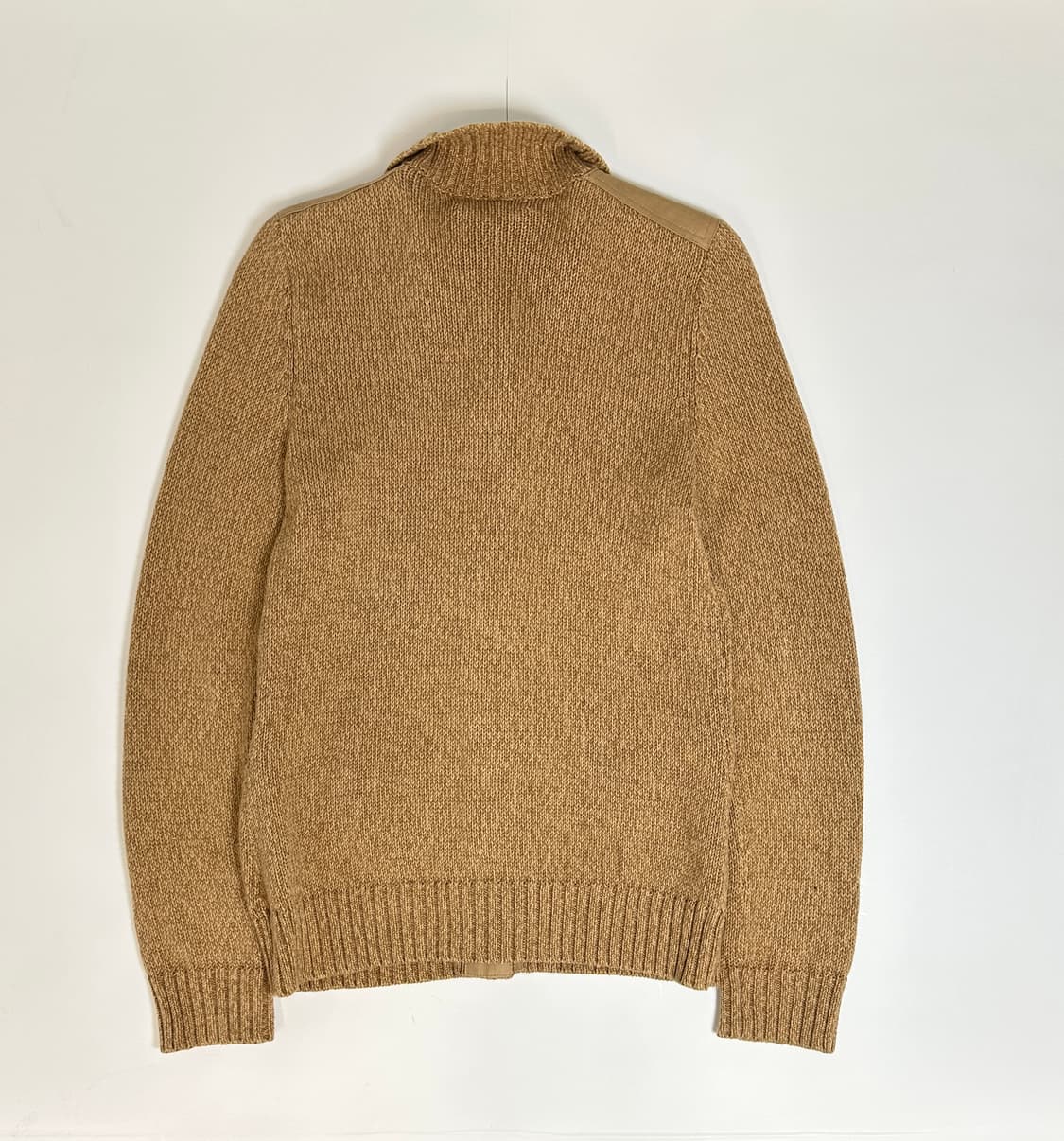 폴로 스티치 브라운 보카시 버튼 가디건 (m) 상품이미지3