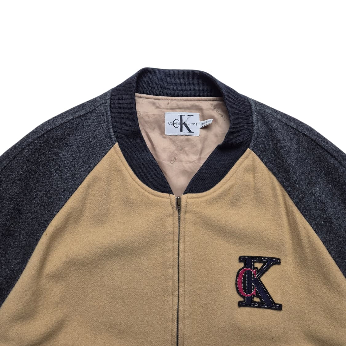 [100] 캘빈클라인 90s 울 바시티 자켓  상품이미지2