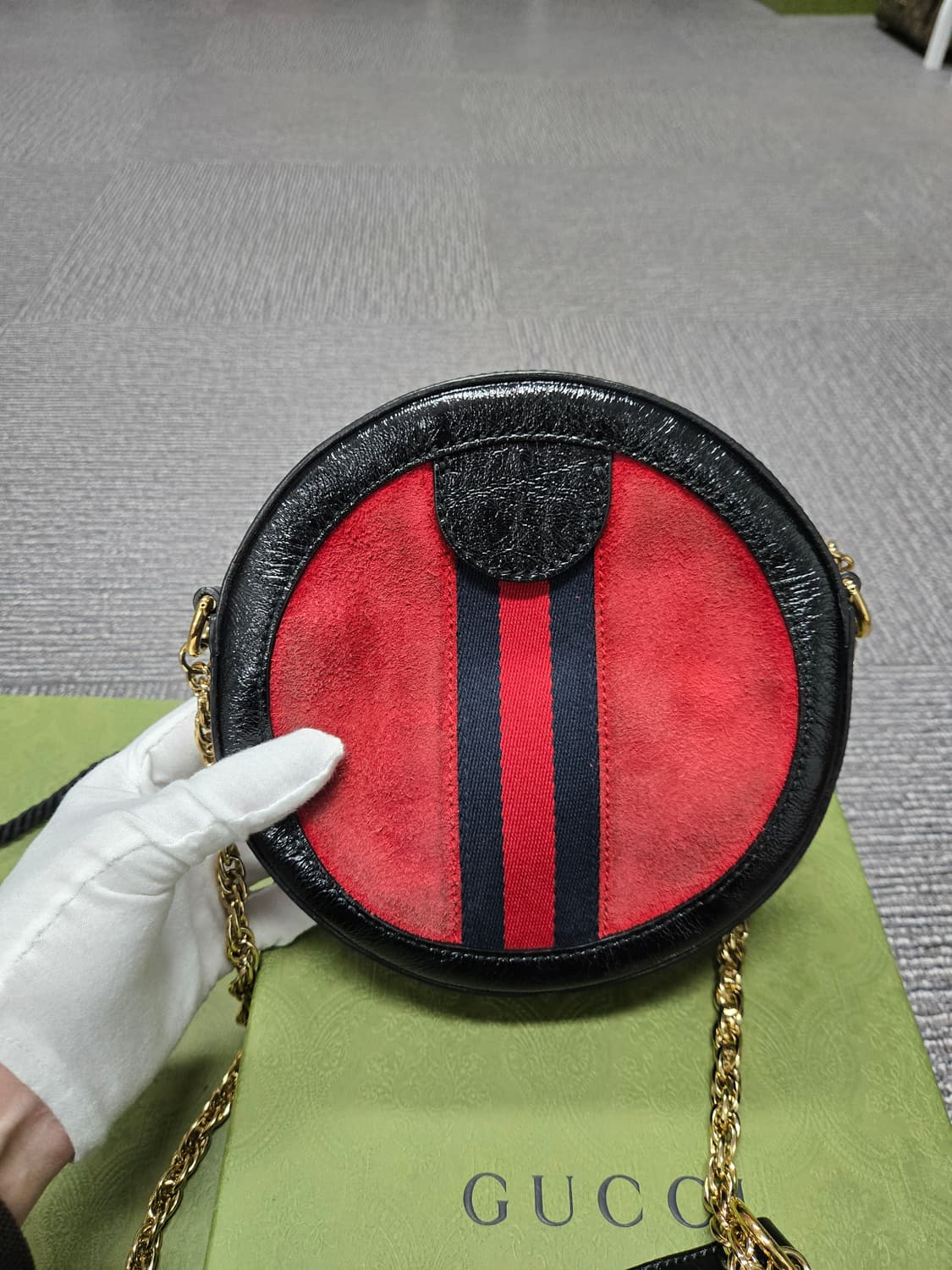 [특가][정품] 구찌 오피디아 벨벳 라운드백 상품이미지2