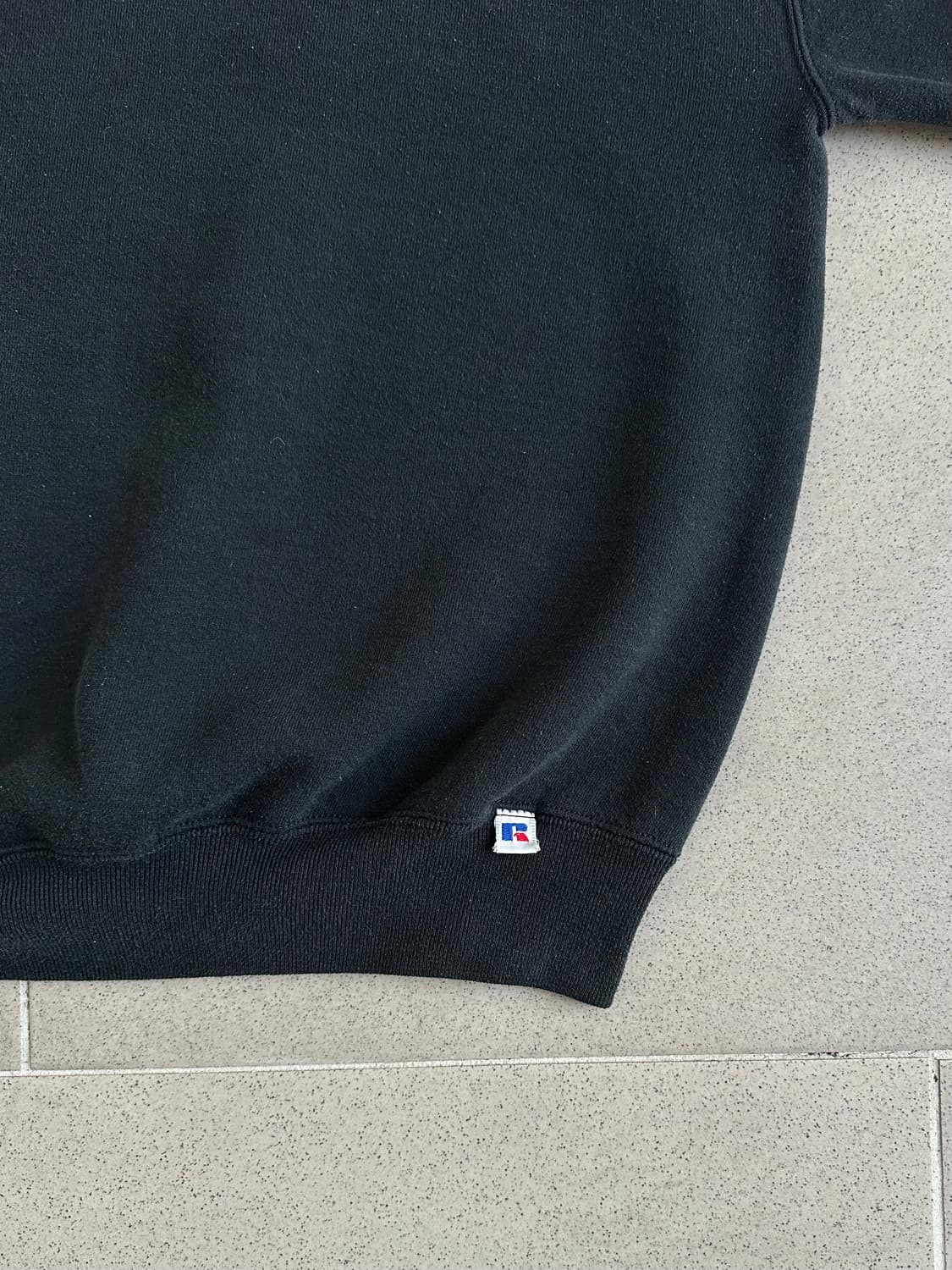 90s 빈티지 러셀 스웻셔츠 블랙 XXL USA 상품이미지3