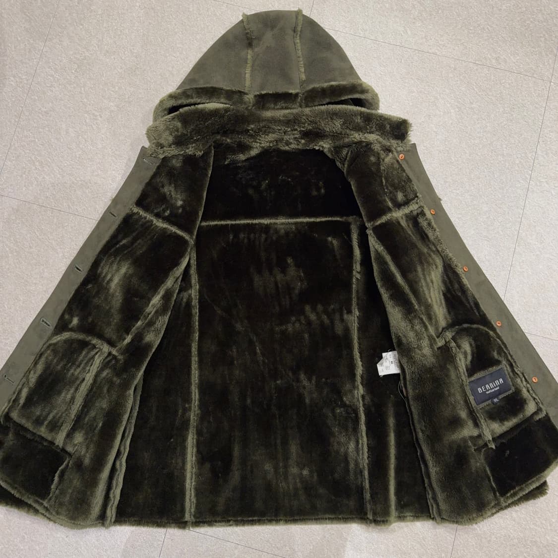 여성 폴리 스웨이드 무스탕 자켓 상품이미지3