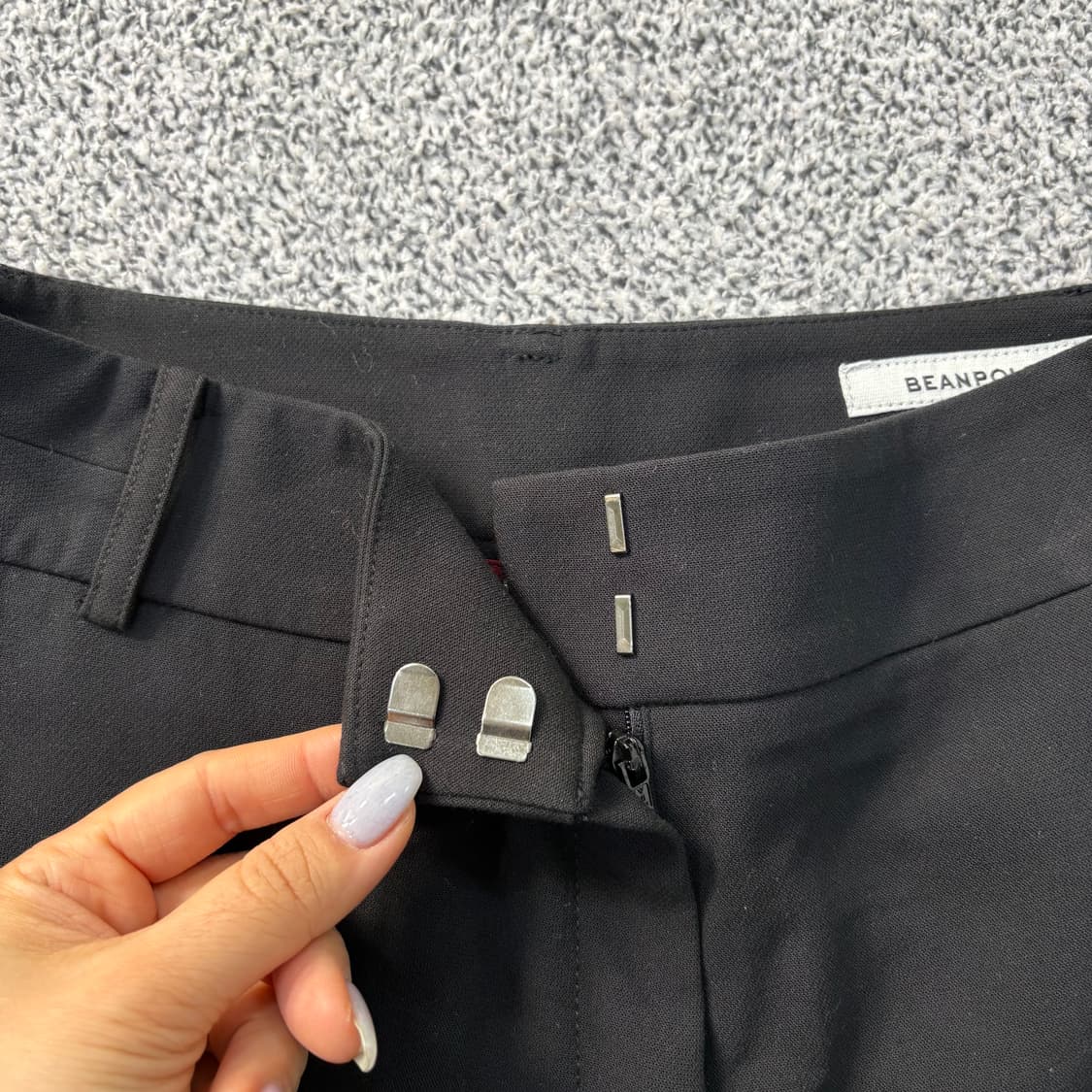 67-92 빈폴 슬랙스 와이드 7부 팬츠 0312J 상품이미지2