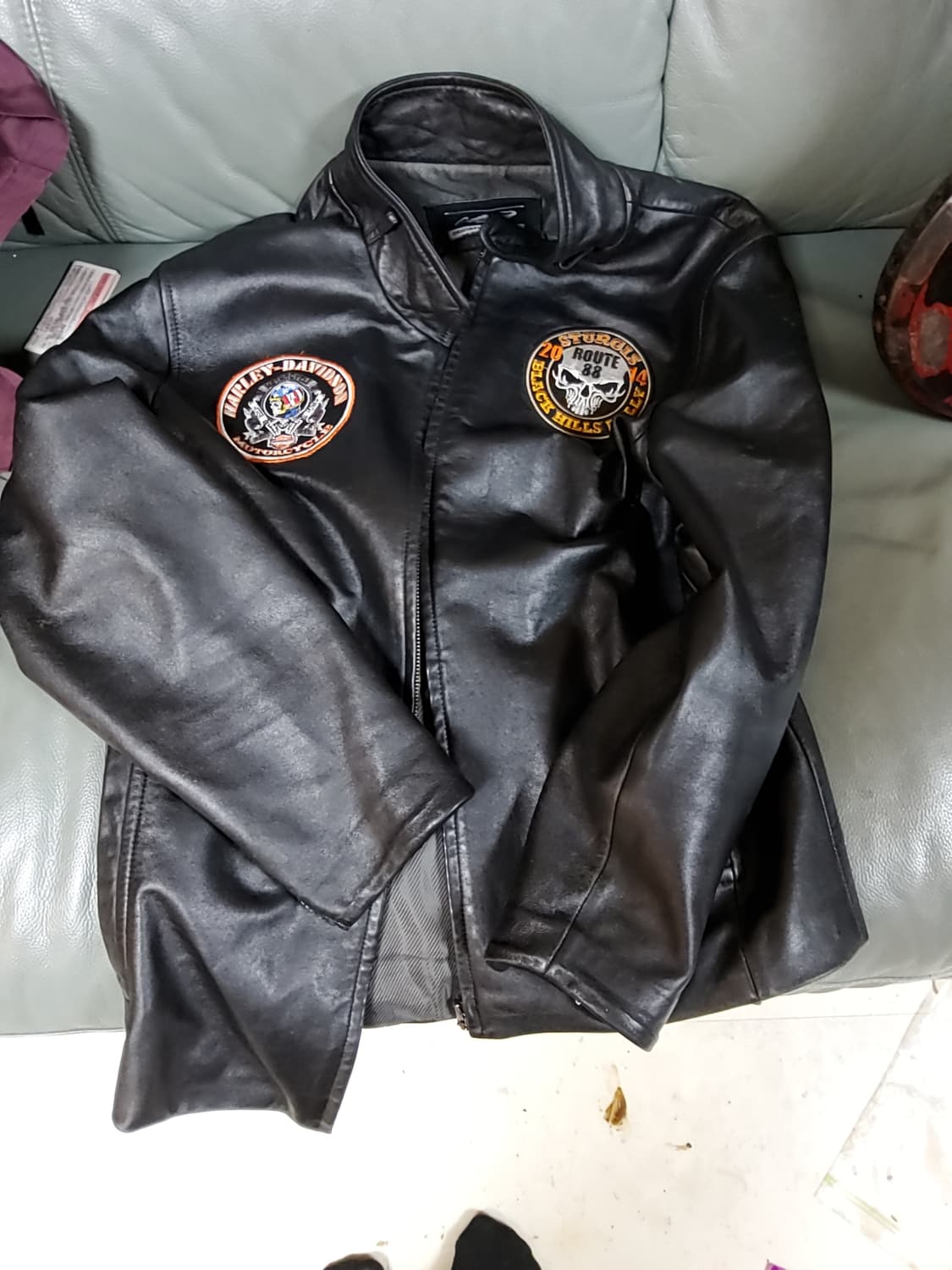 Original Crocodile 스컬 가죽자켓 95 m 상품이미지1