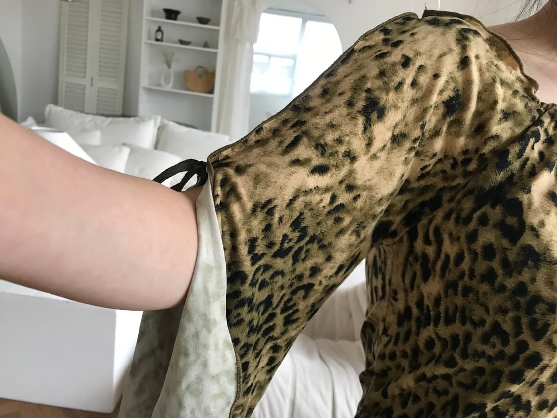 vintage pattern slit top 상품이미지5