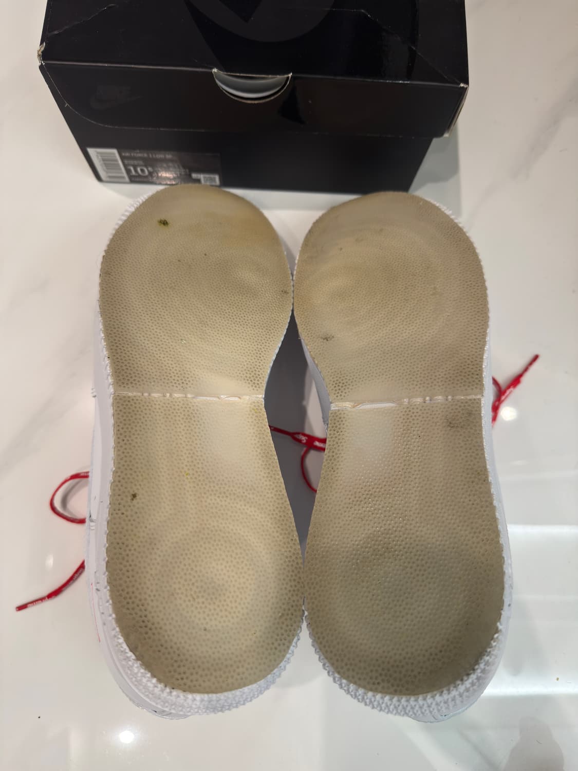 [285] 나이키 x 슈프림 에어포스 1 로우 화이트 상품이미지5