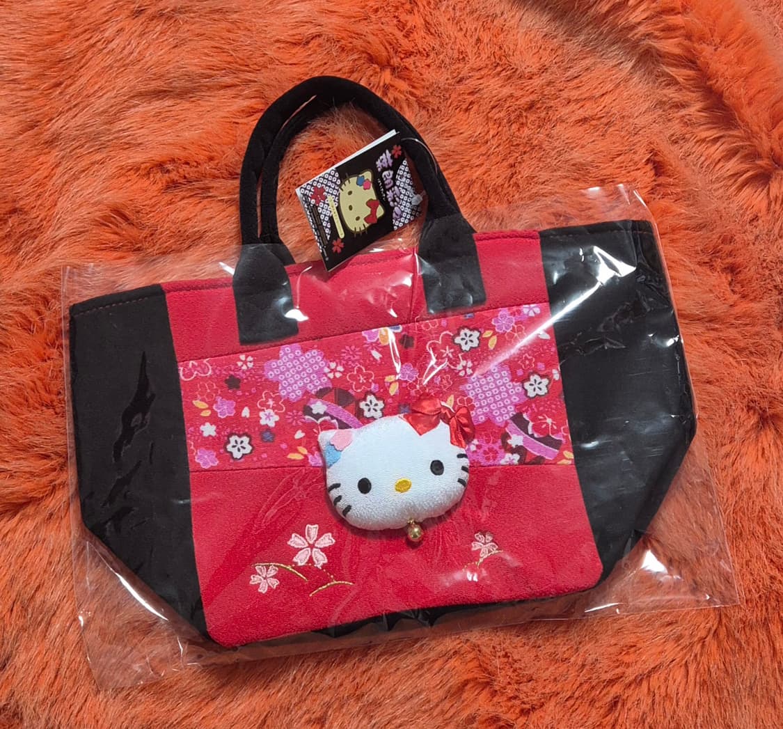 hello kitty 기모노 플라워 벚꽃 키티 토트백 새상품 상품이미지5