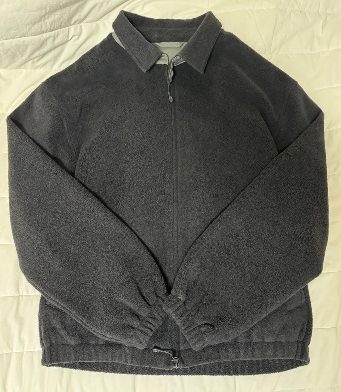 스테디에브리웨어 플리스 블루종 자켓 블랙 상품이미지1