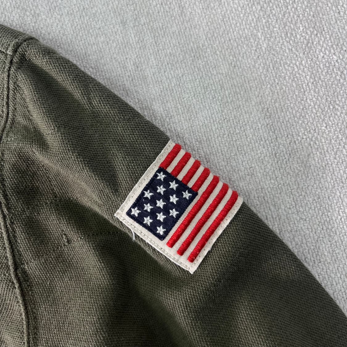 95 폴로랄프로렌 신형 성조기 카키 럭비티  상품이미지4