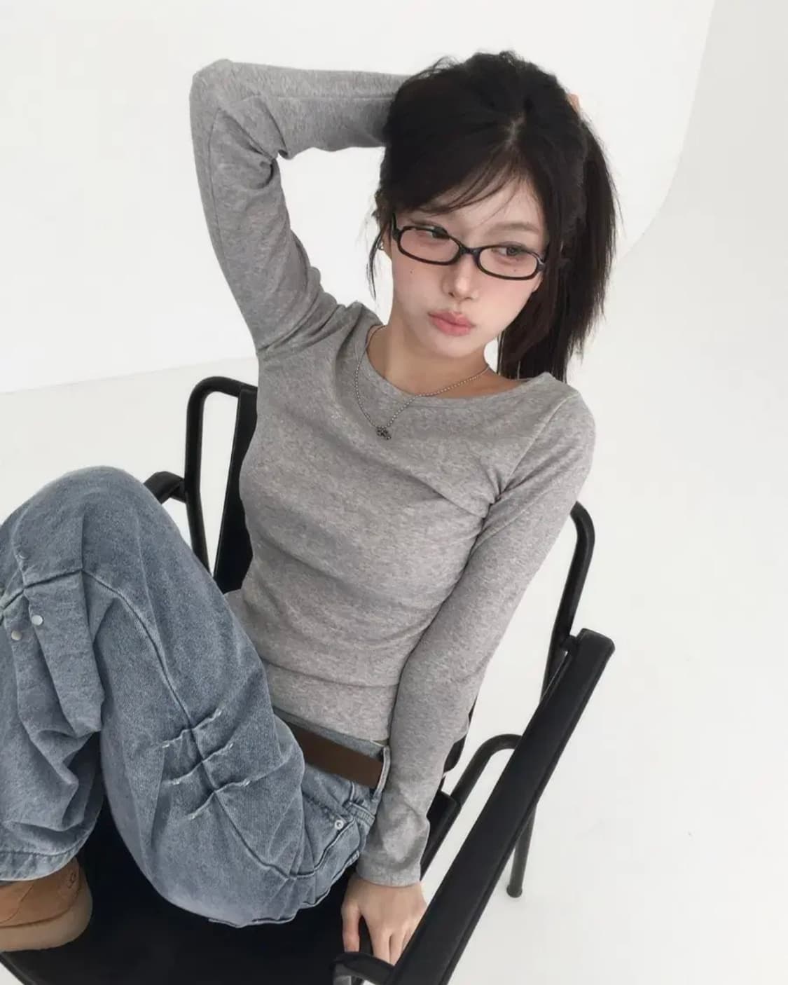 모디무드 MOMU BASIC 긴팔 티셔츠 상품이미지1